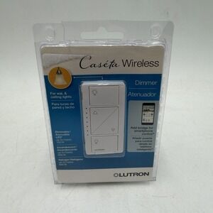 Lutron Caseta PD-6WCL-WH Wireless In-Wall Smart Dimmer Switch Open Box